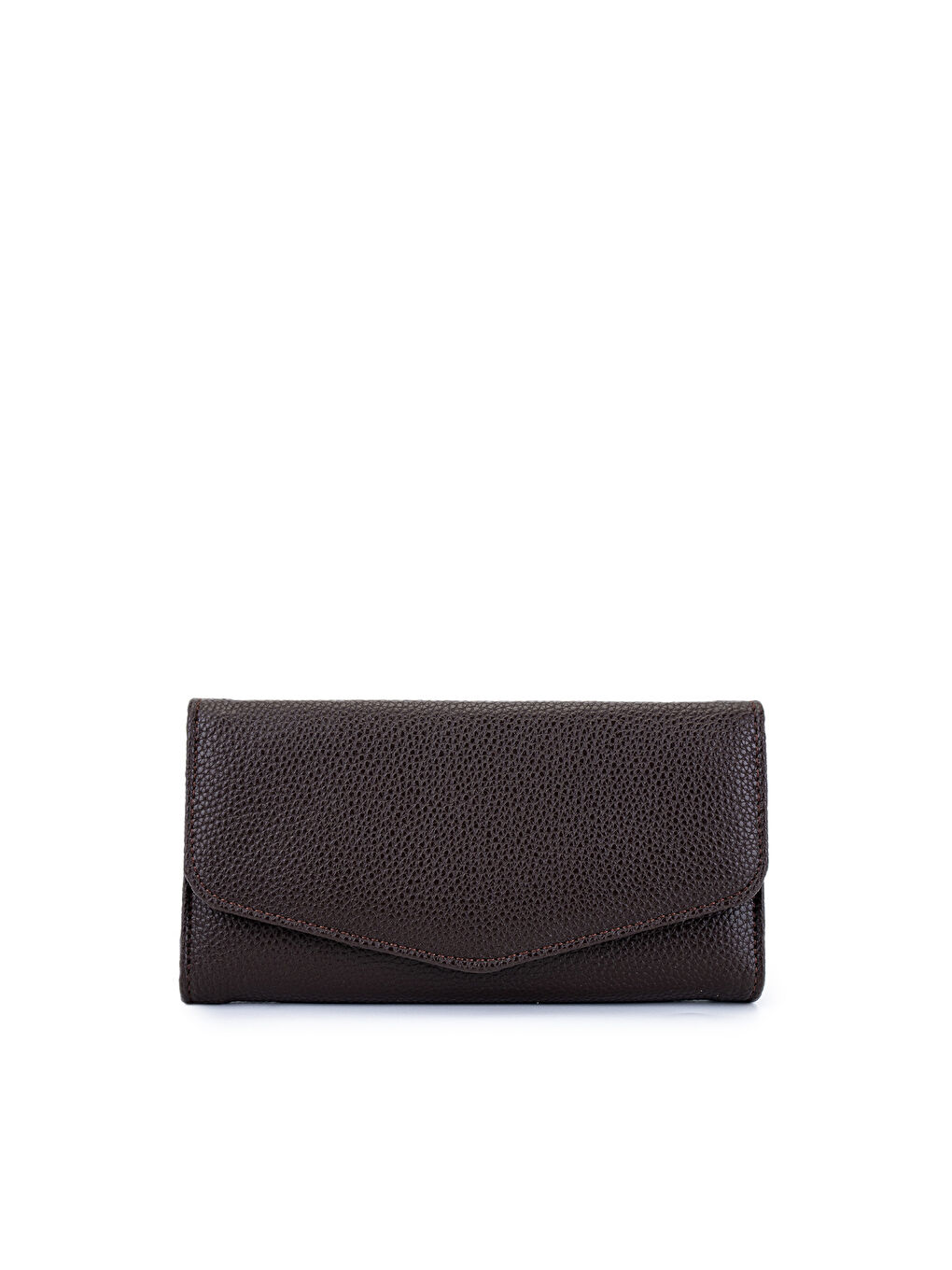 Kahverengi Zarf Detaylı Suni Deri Kadın Cüzdan Acı Kahve ZC183