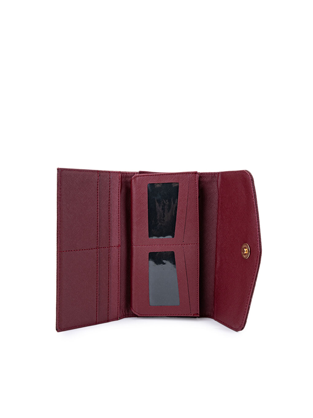 Zarf Detaylı Suni Deri Kadın Cüzdan Bordo ZC183-1