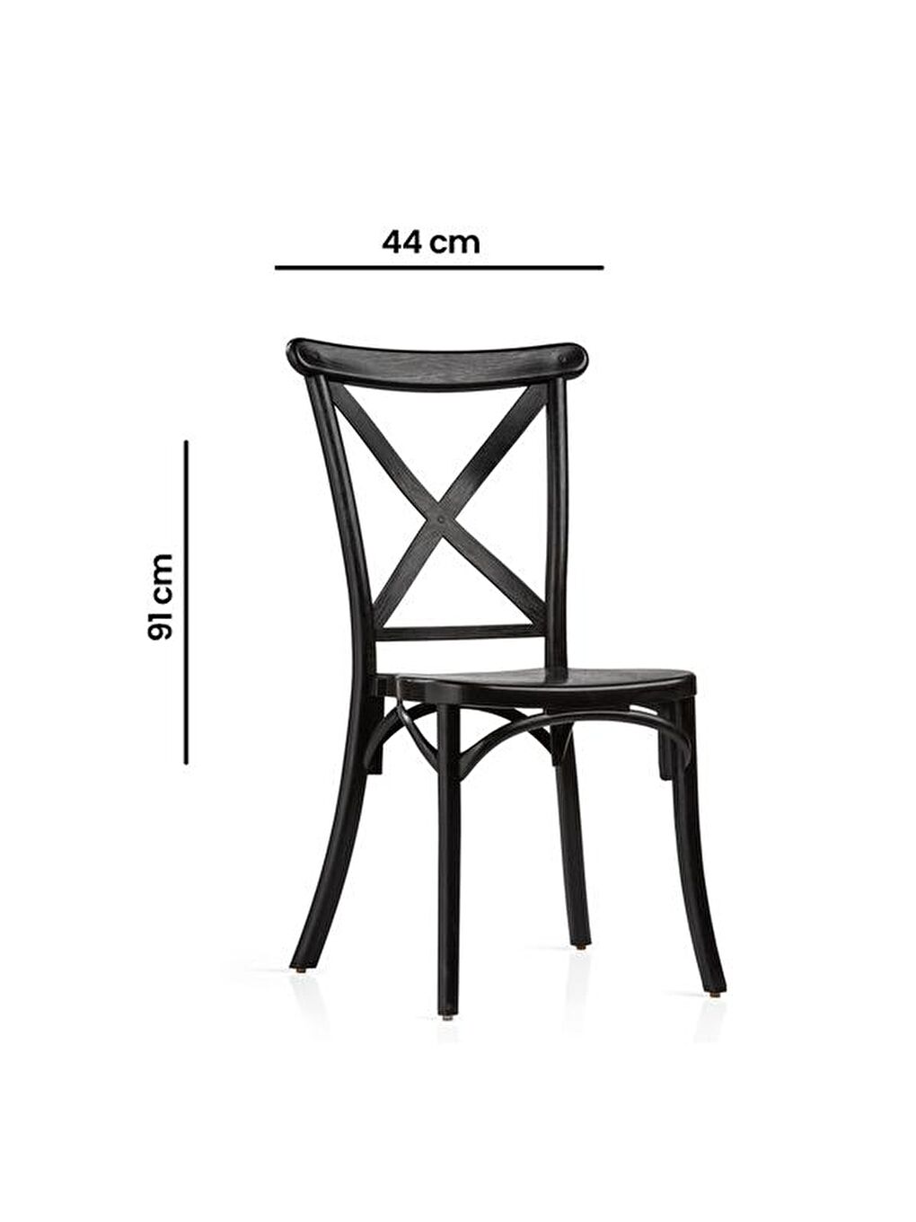 Cross Sandalye - Siyah-2