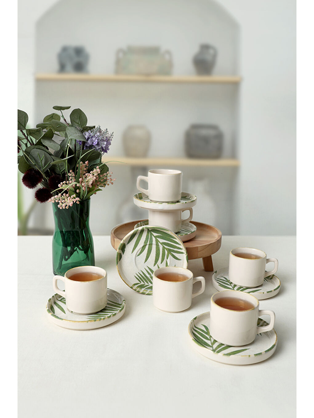 Karışık Forest Stackable Çay Takımı 12 Parça 6 Kişilik-1