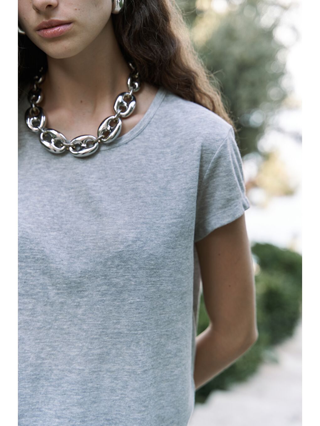 Suva Kısa Kol Gri T-Shirt-6