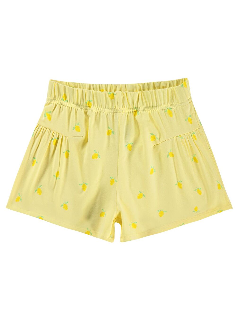 Girls Limon Desenli 6-9 Yaş Şort - Sarı