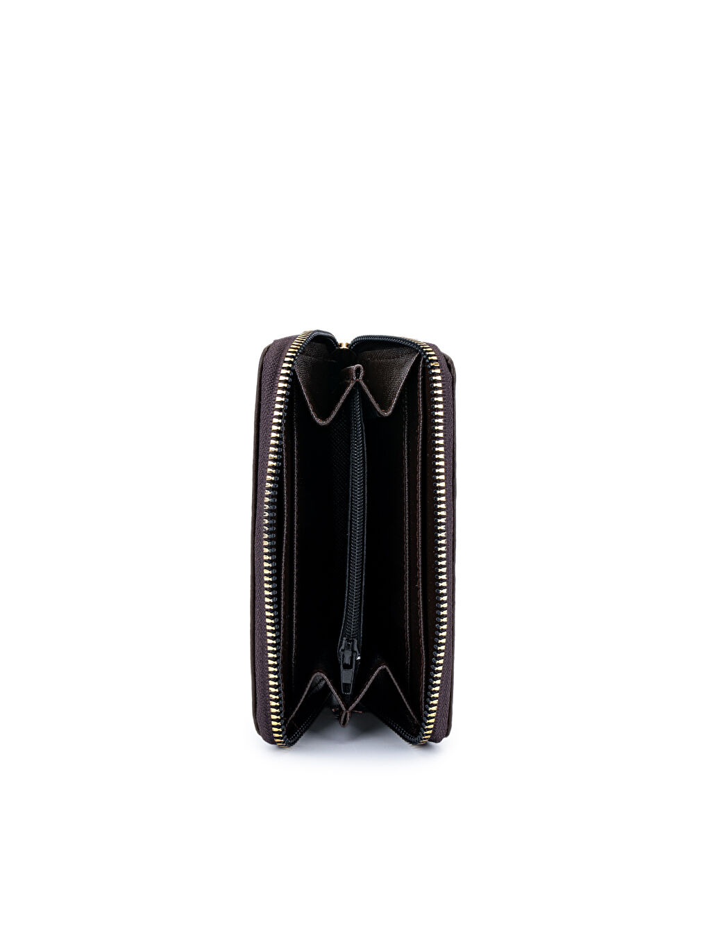 Kahverengi Suni Deri Kadın Cüzdan Acı Kahve ZC188-1