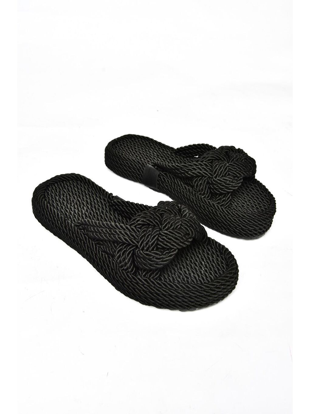 Fox Shoes S5960227 Siyah Kadın Terlik - 6