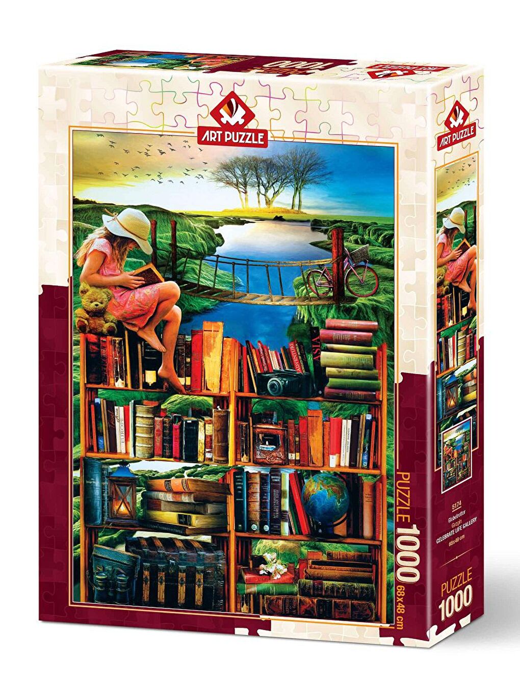 Art Puzzle Karışık 1000 Parça Puzzle Gezgin - 1