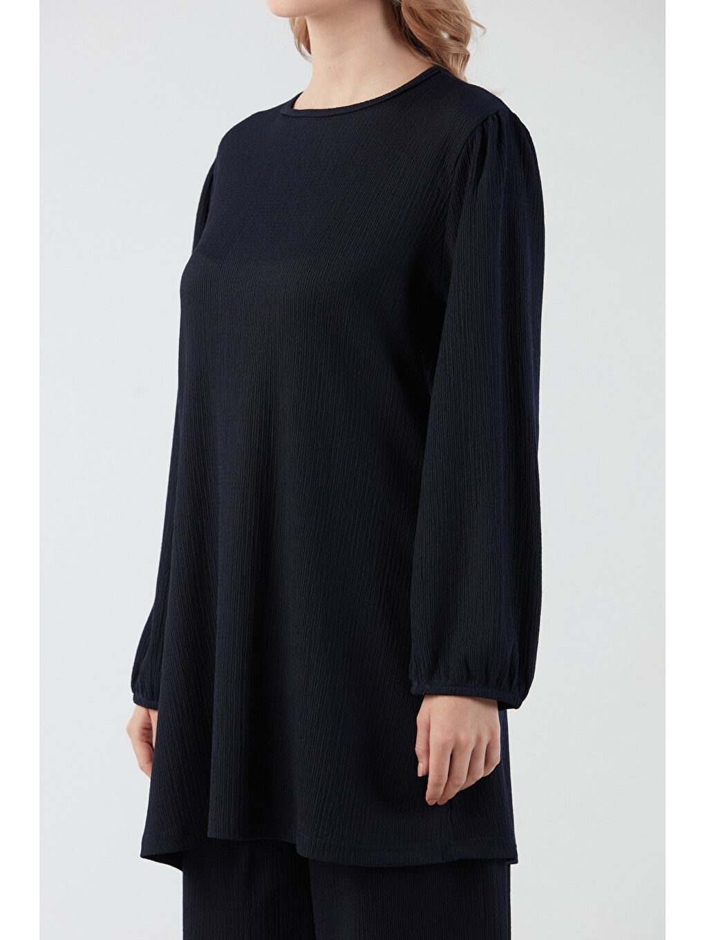 Lacivert Fullamodest Bürümcük Kumaş 2 Li Takım-4