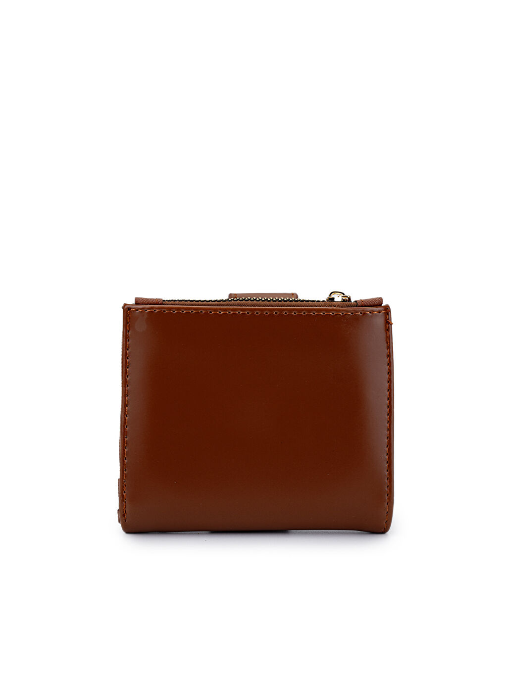 Kahverengi Suni Deri Kadın Cüzdan Taba MN105-3