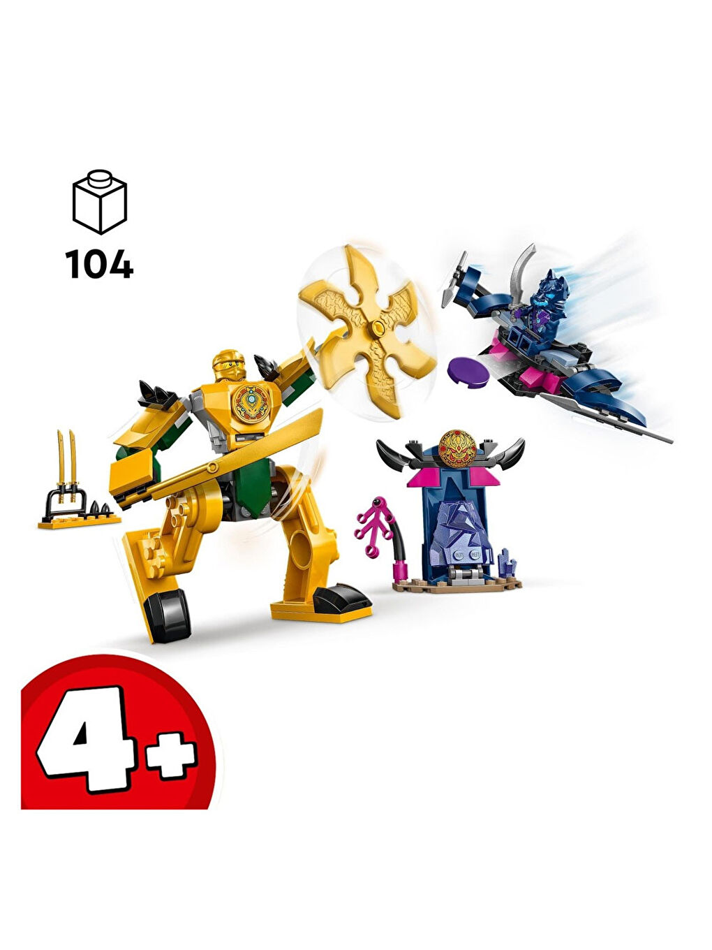 Lego Renksiz Ninjago Arin'İn Savaş Robotu 71804 - 6