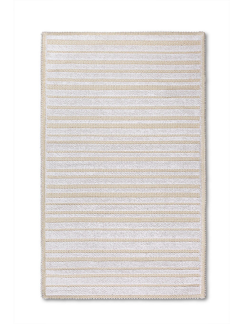 Apollo Doğal Pamuklu 2'li Banyo Paspas Seti 60x100+50x60 Cm - Beyaz-1