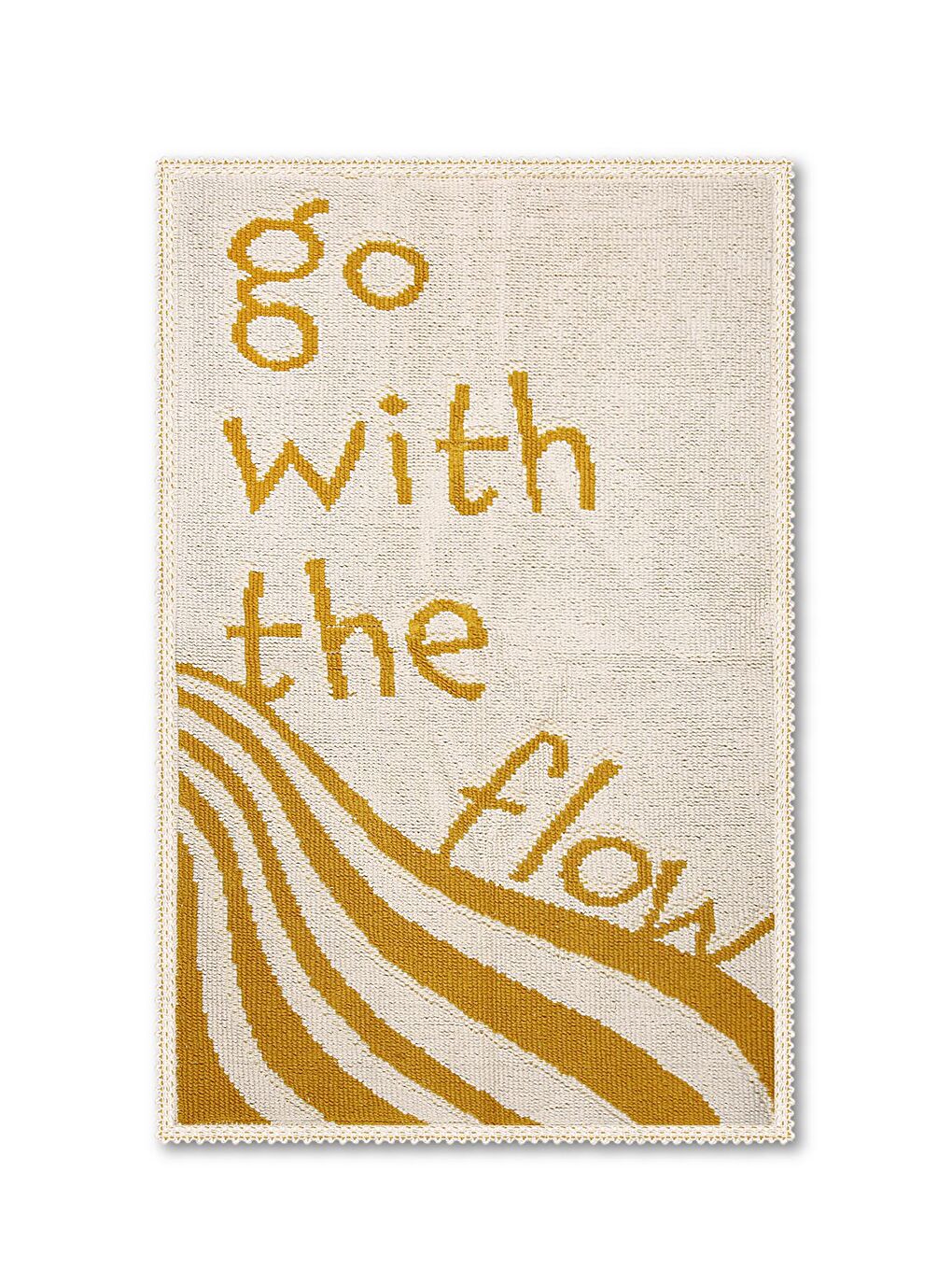 Sarı Go With The Flow Doğal Pamuklu 2'li Banyo Paspas Seti 60X100+50X60 Cm - Hardal-3