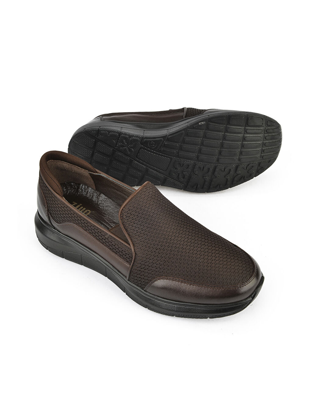 Kahverengi Erkek Hakiki Deri Konfor Ayakkabı 151123Z3680 Kahve-3