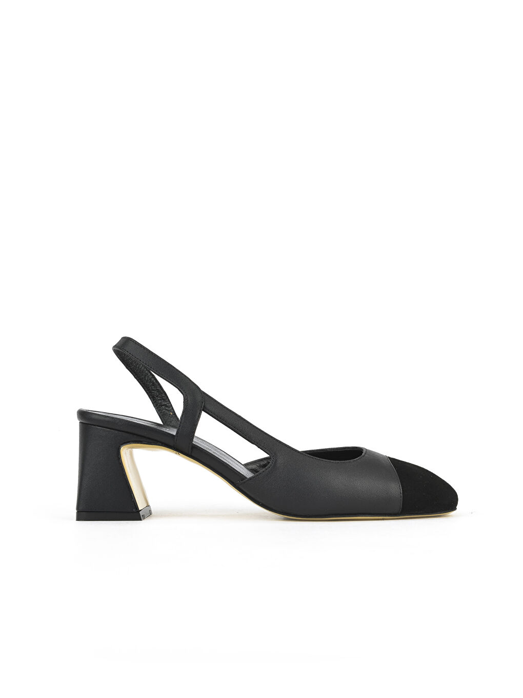 Kadın Hakiki Deri Topuklu Ayakkabı 1511030Z2553 Siyah