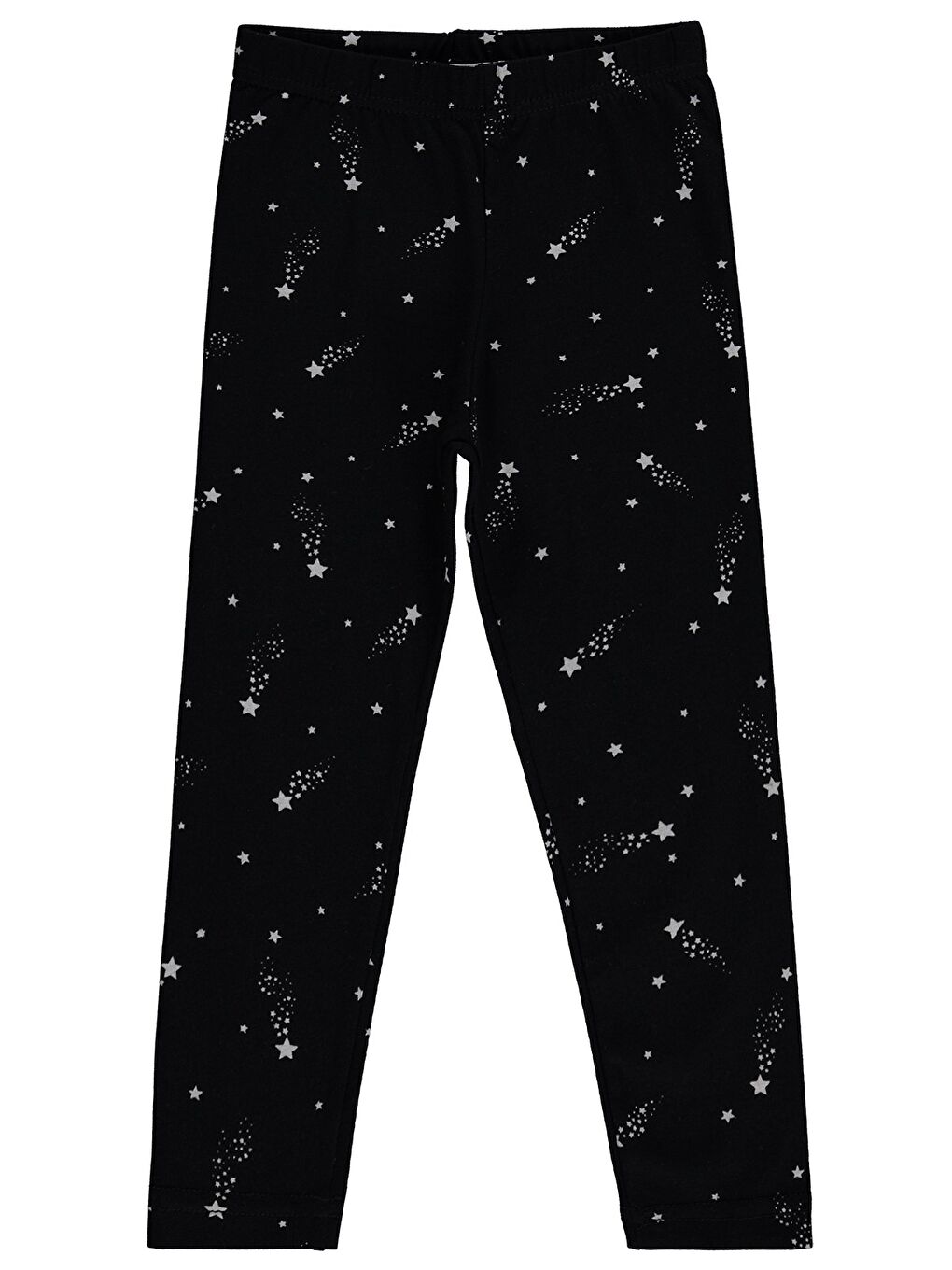 Girls Yıldızlı 6-9 Yaş Tayt - Siyah