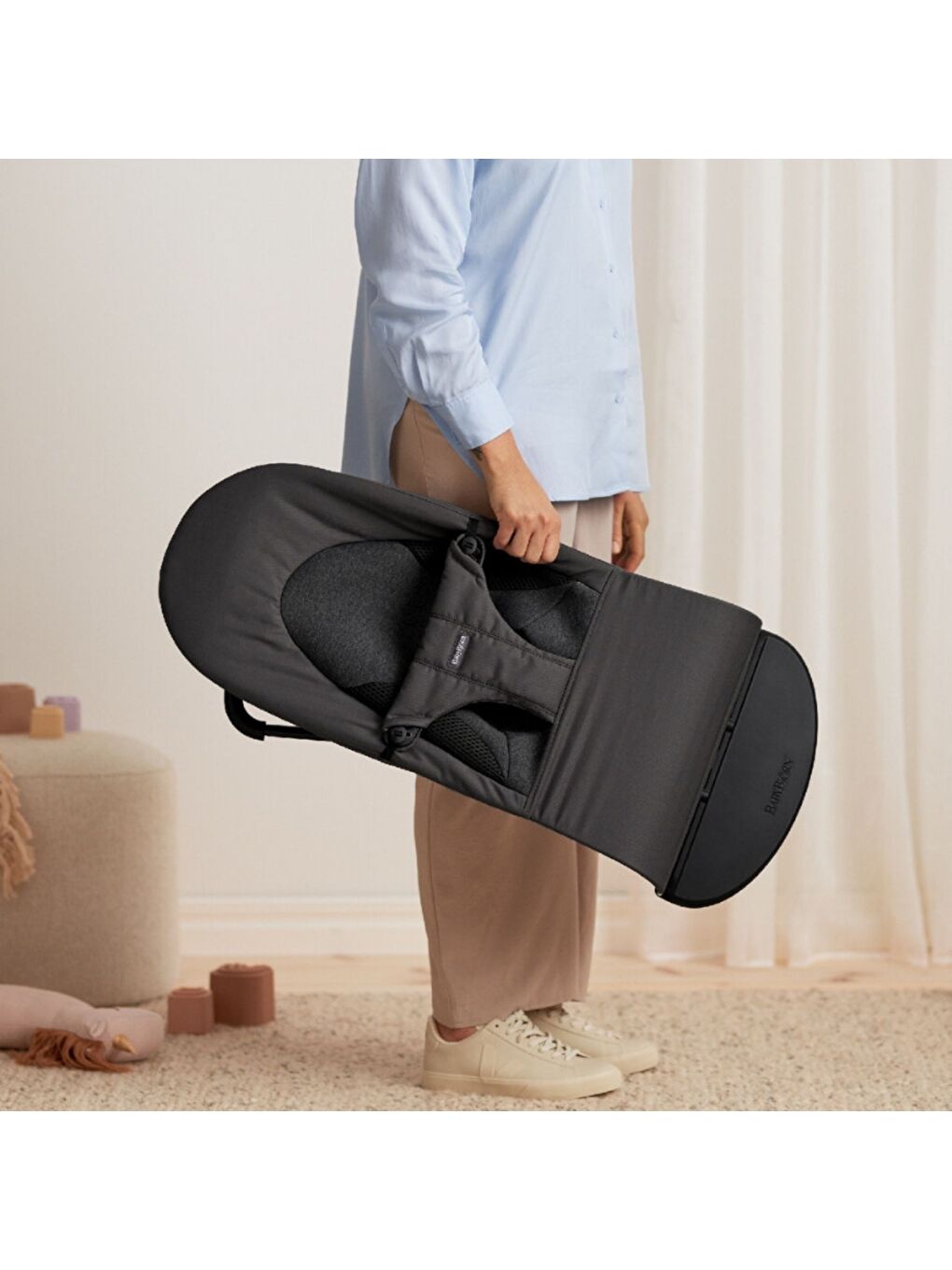 Woven Jersey Ana Kucağı Üçlü Kumaş Dark Grey-4