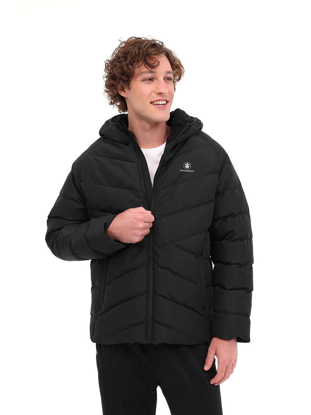 ML ADALBERT COAT 5PR Siyah Erkek Kısa Şişme Mont