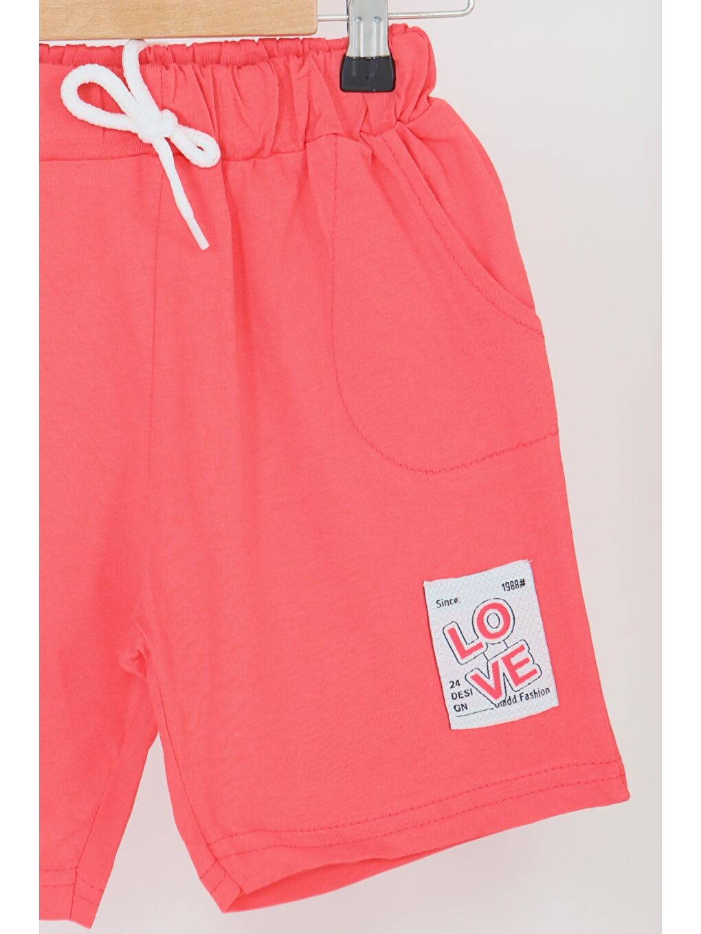 Kız Çocuk Mercan Baskılı Şort - 27332-1