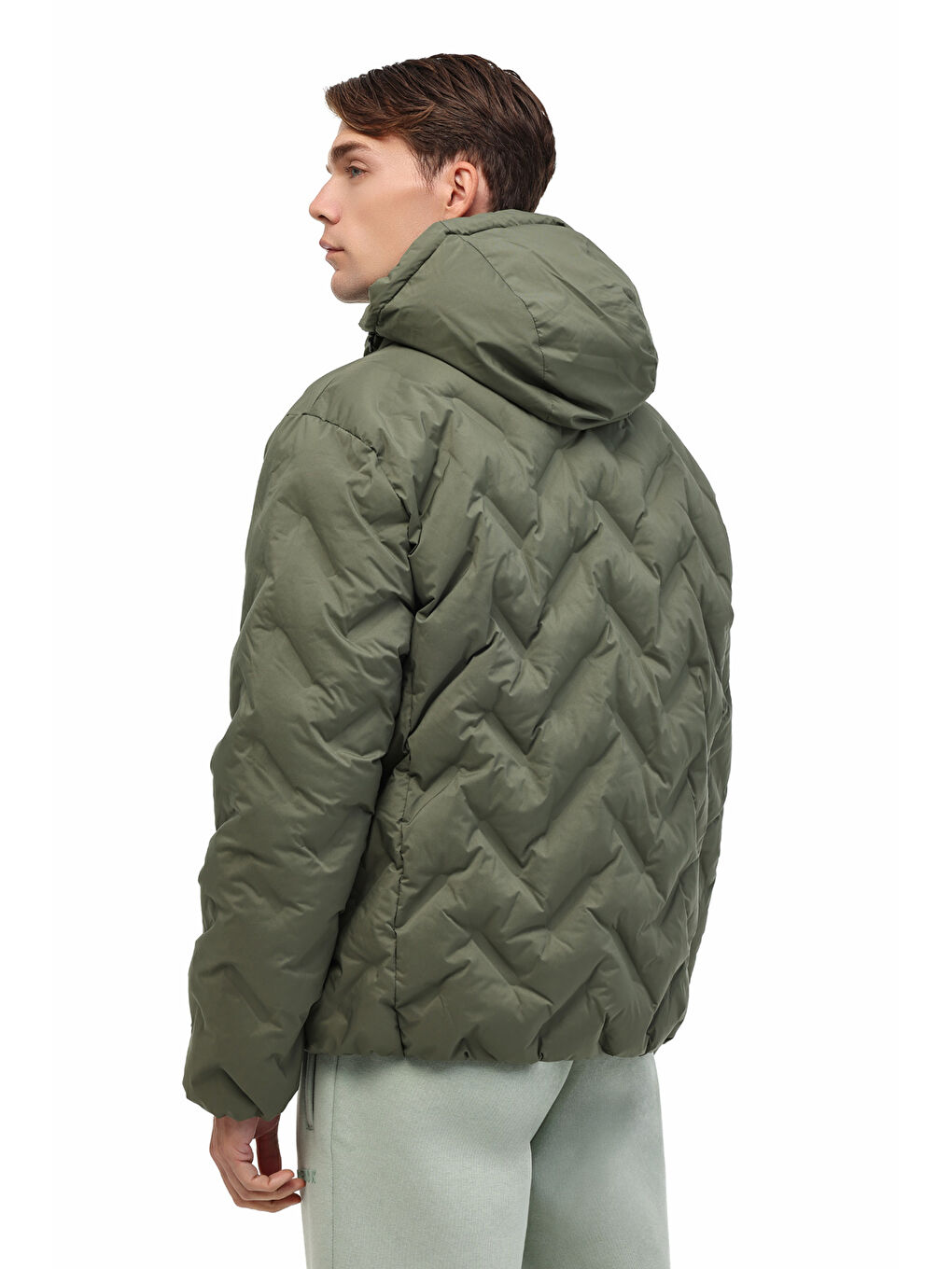 ML HENRY COAT 25N17 5PR Haki Erkek Kısa Şişme Mont-1