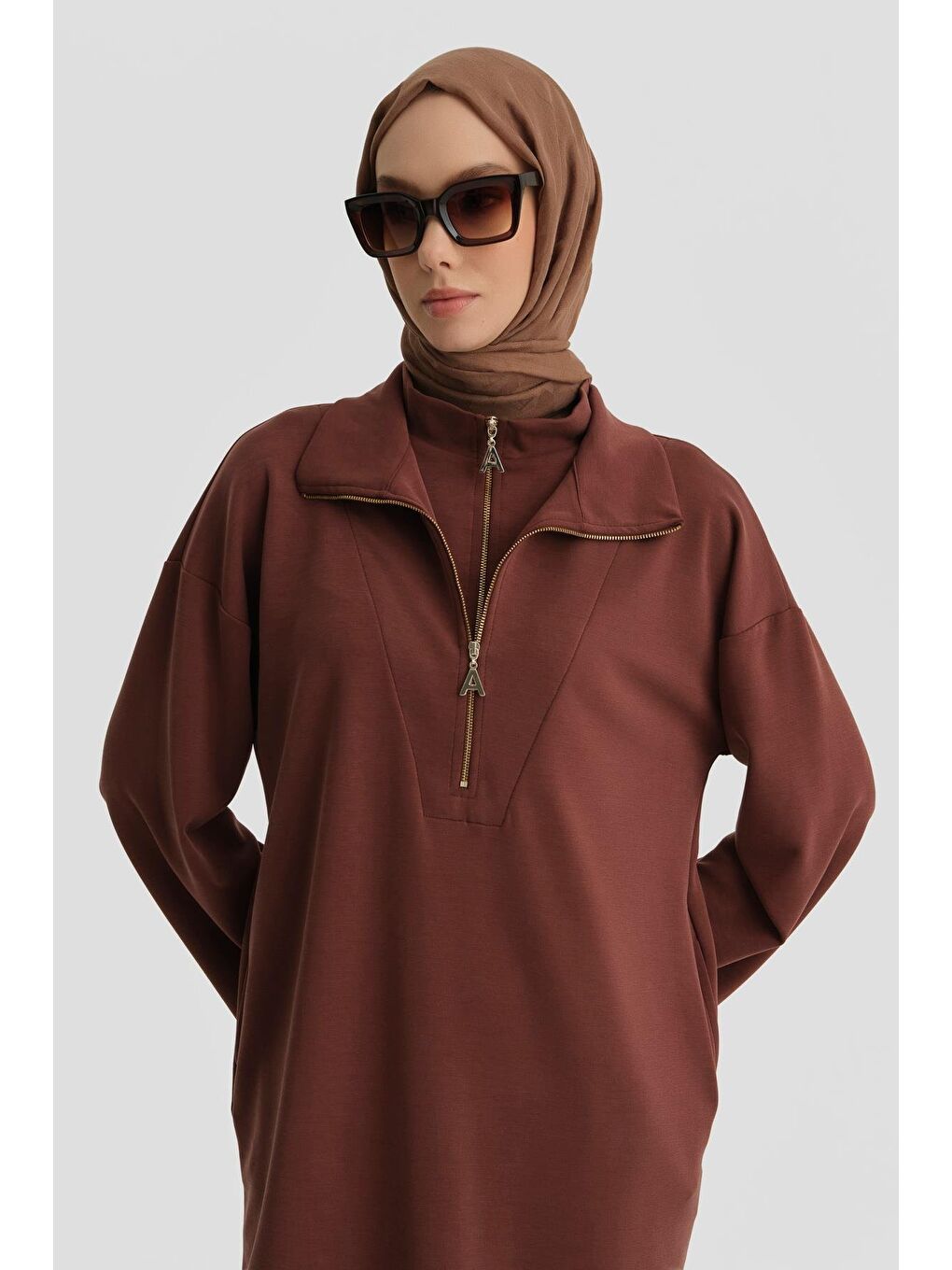 Kahverengi Sweat 24Kd6814 Kızıl Kahve-2