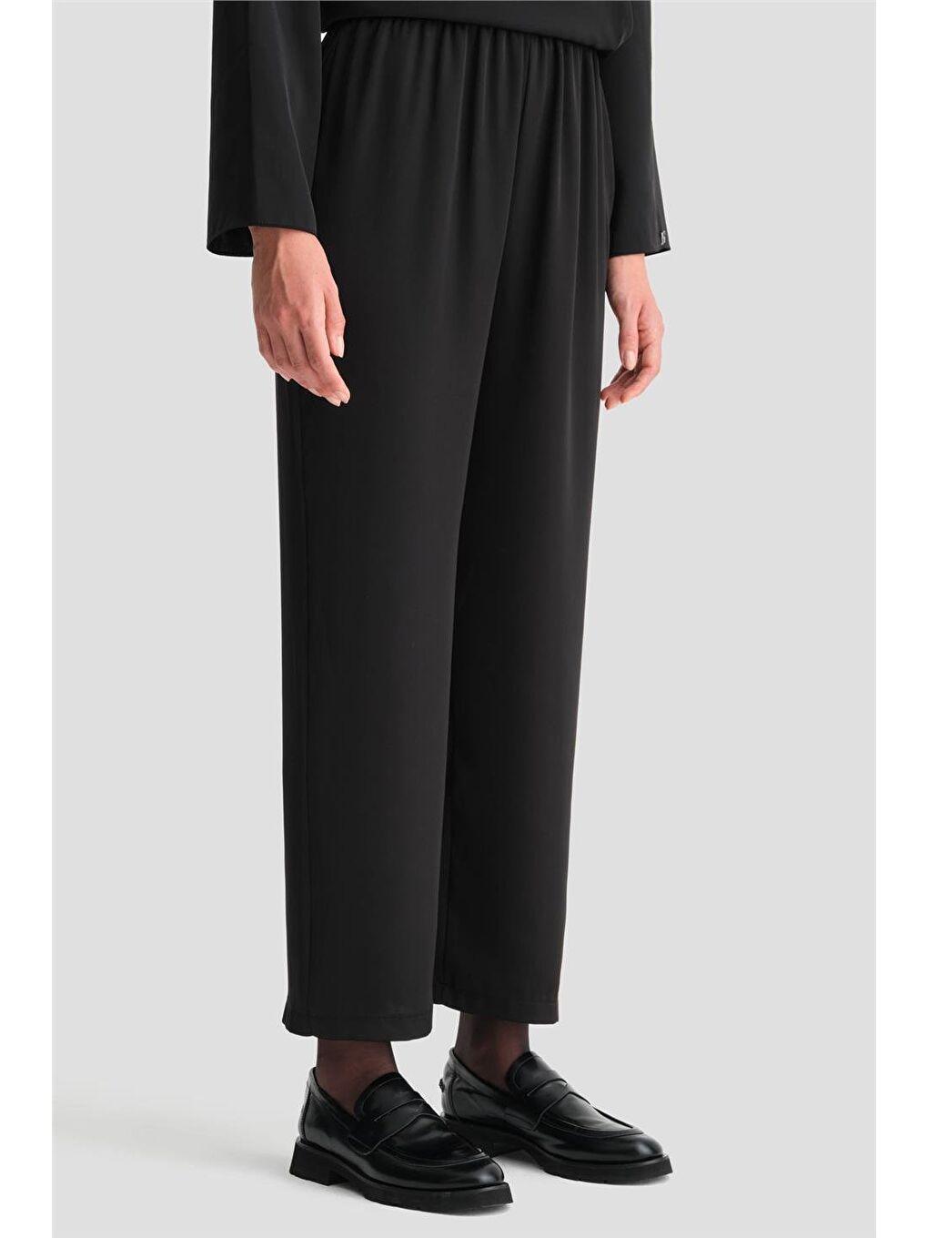 Kurdele Detaylı Takım 24K6903 Siyah-5