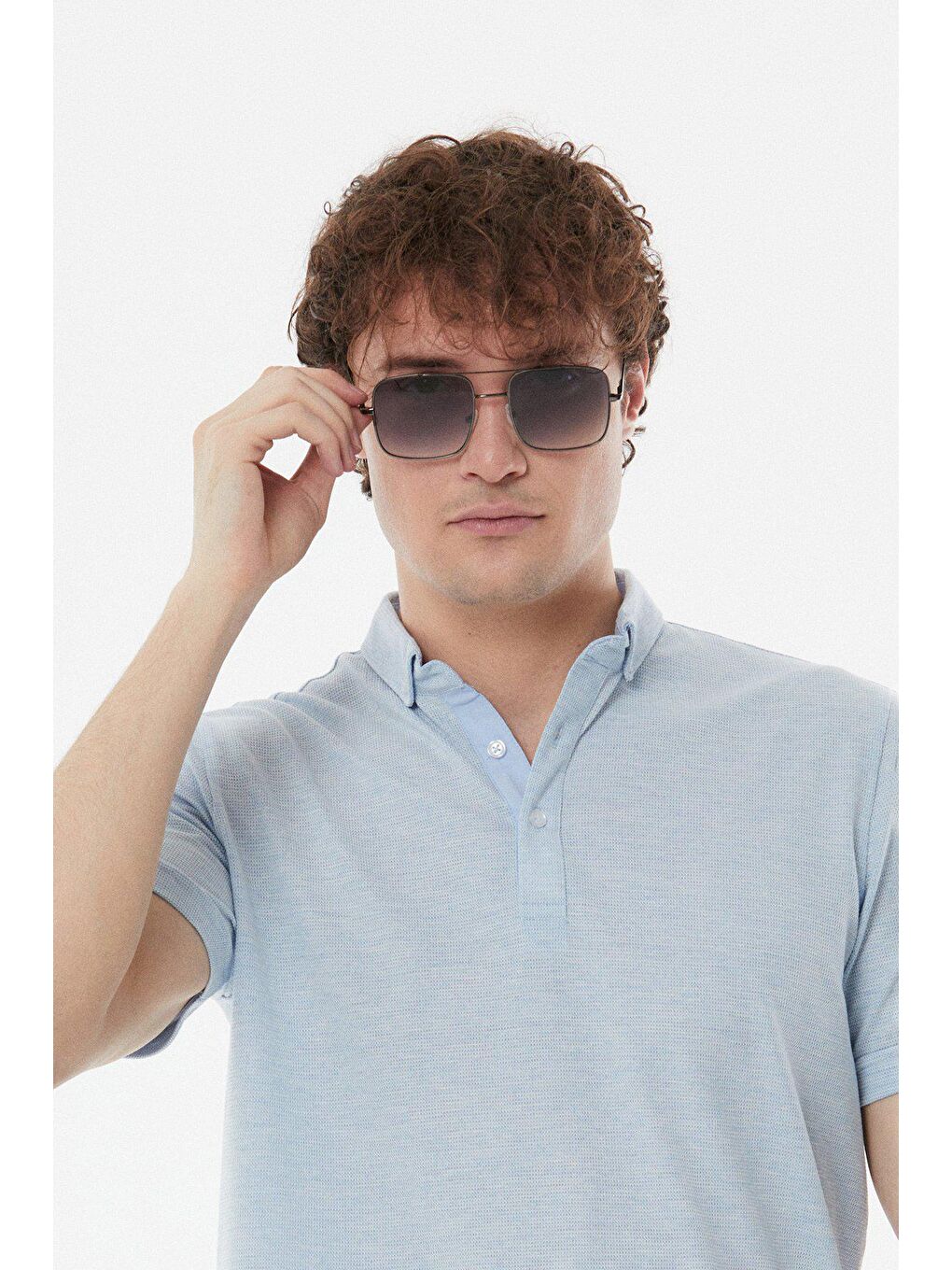 Siyah Büyük Kare Güneş Gözlüğü-1