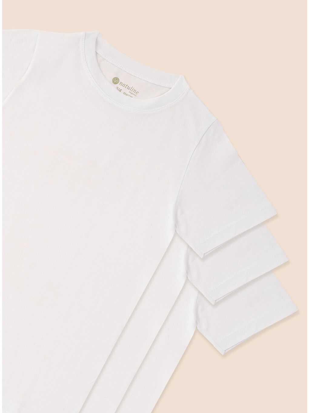 Beyaz Erkek Çocuk Organik Pamuk Penye T-Shirt 2'li Paket