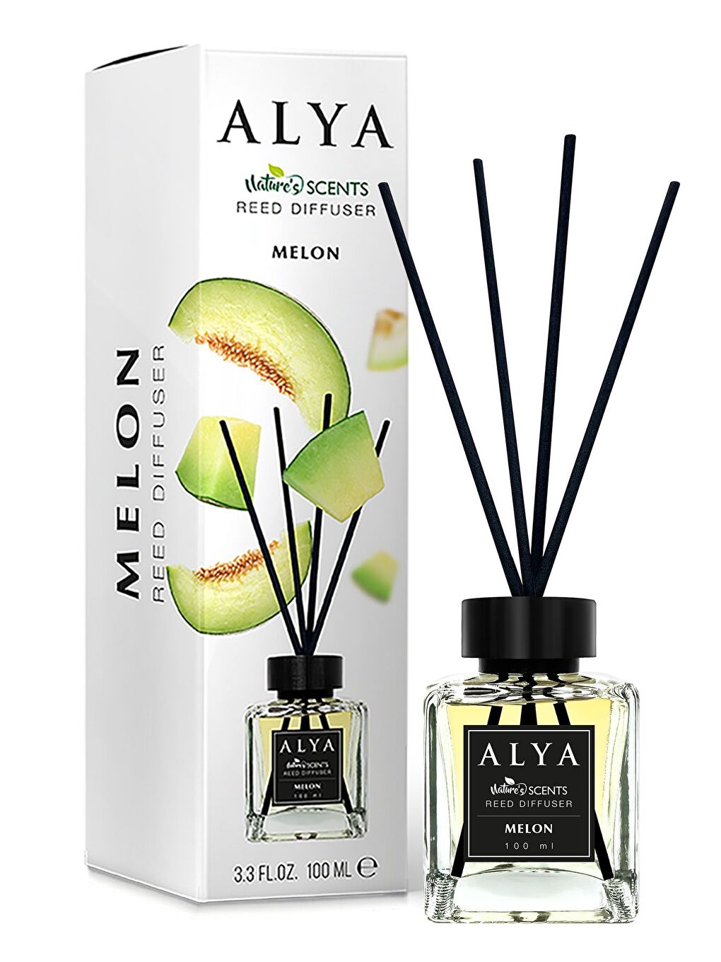 Alya Karışık Nature's Scents Melon Bambu Çubuklu Oda Kokusu- Kavun Kokusu - 1