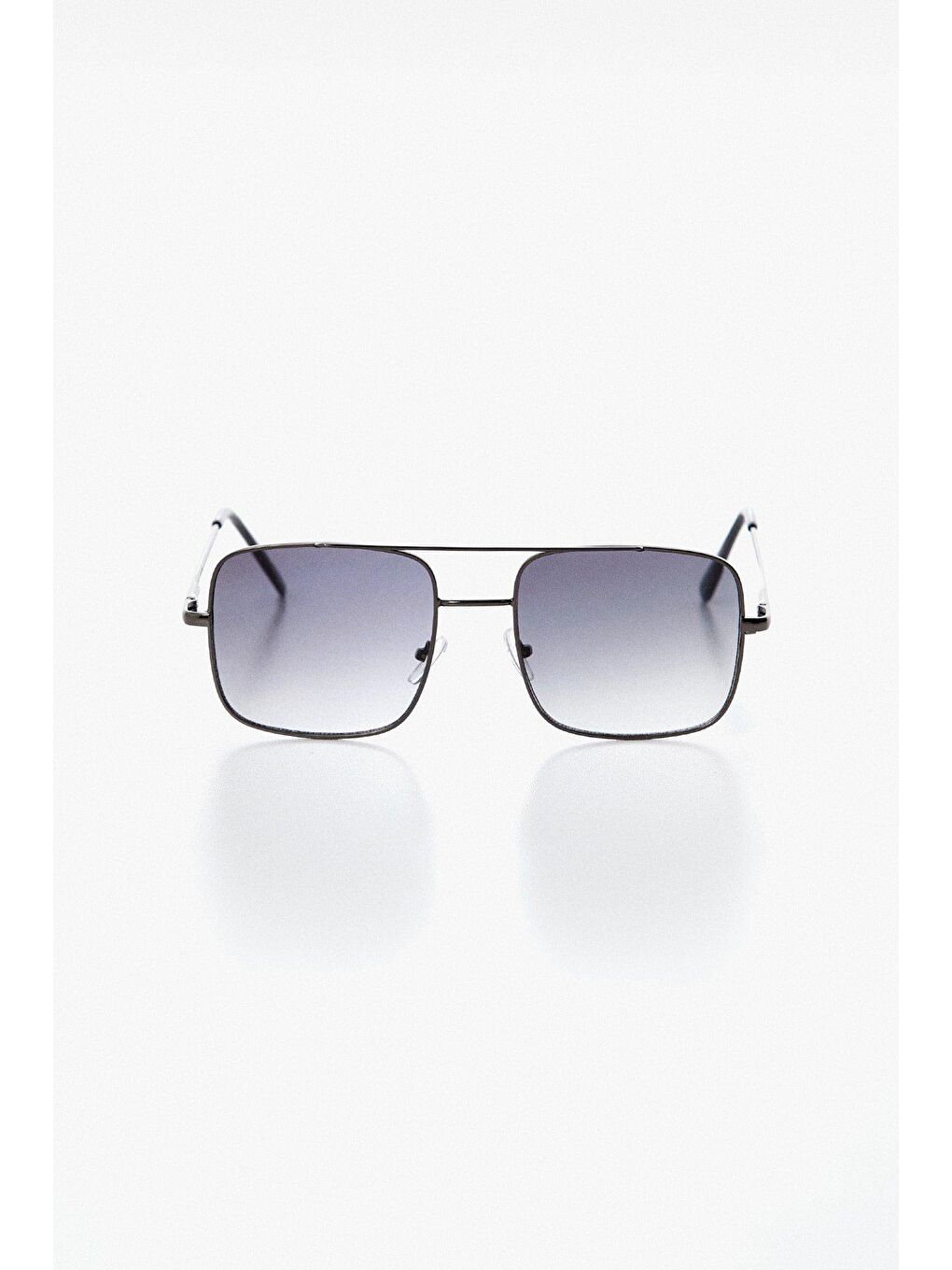 Siyah Büyük Kare Güneş Gözlüğü-3