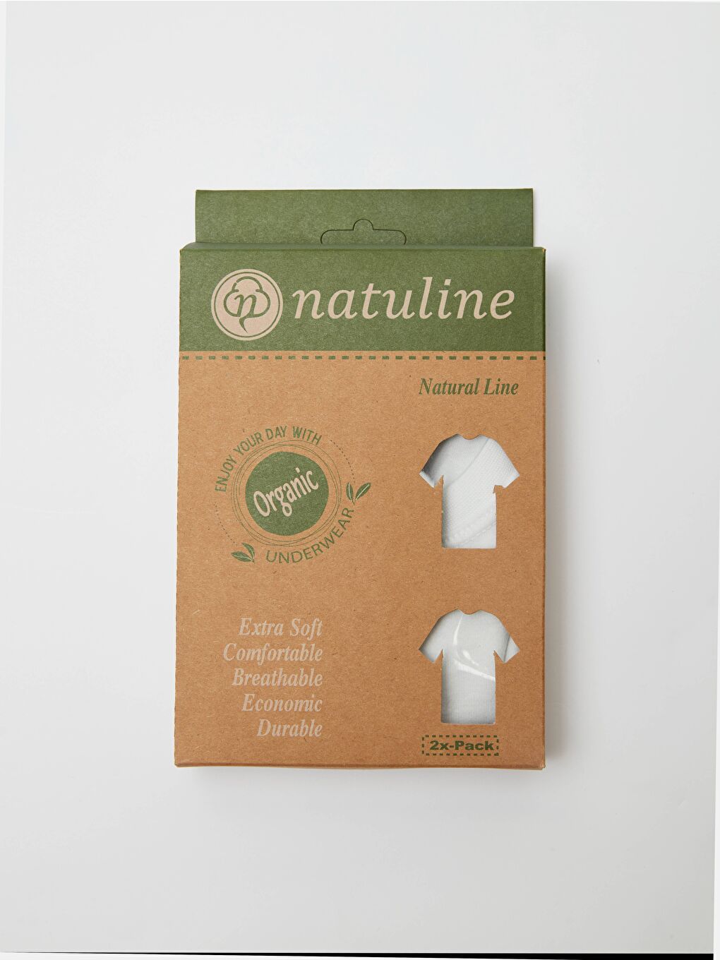 Beyaz Erkek Çocuk Organik Pamuk Penye T-Shirt 2'li Paket-4