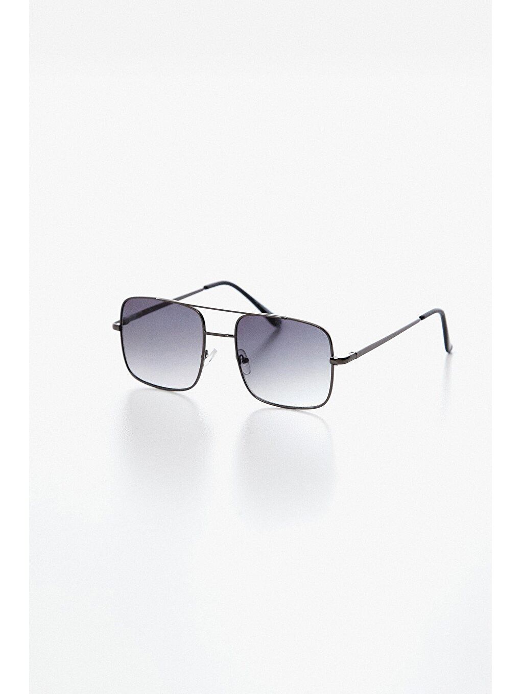 Siyah Büyük Kare Güneş Gözlüğü-4