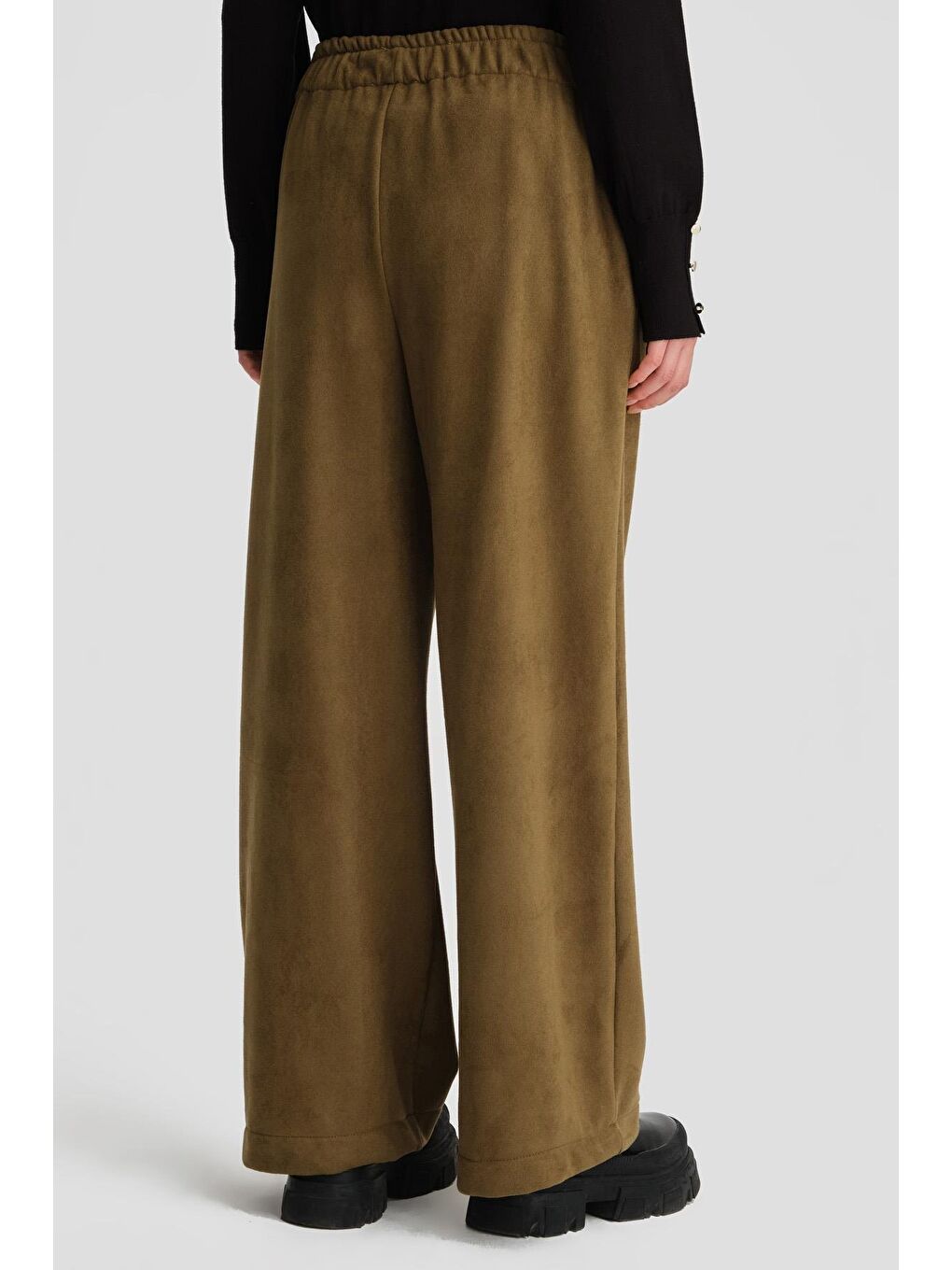 Kadife Eşofman Takımı 24K6915 Haki-5