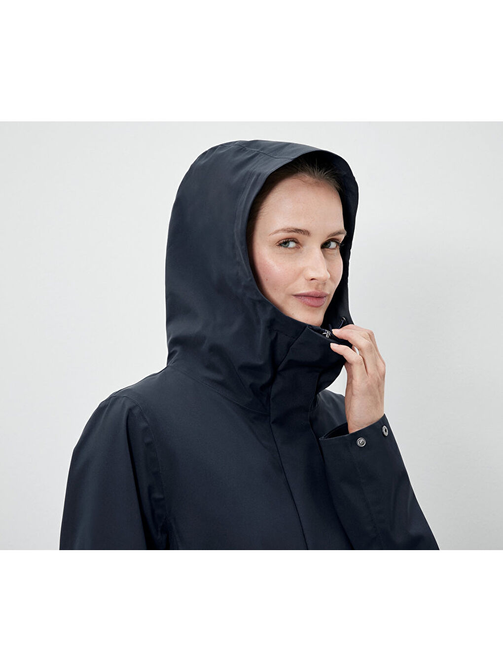 Kadın Outdoor Mont, 3’ü 1 Arada, Lacivert-2