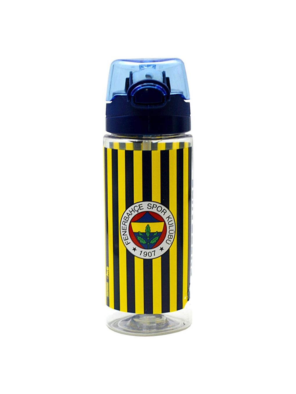 Fenerbahçe Lacivert Çubuk Desenli Plastik Matara 500 ml Lacivert (24791)