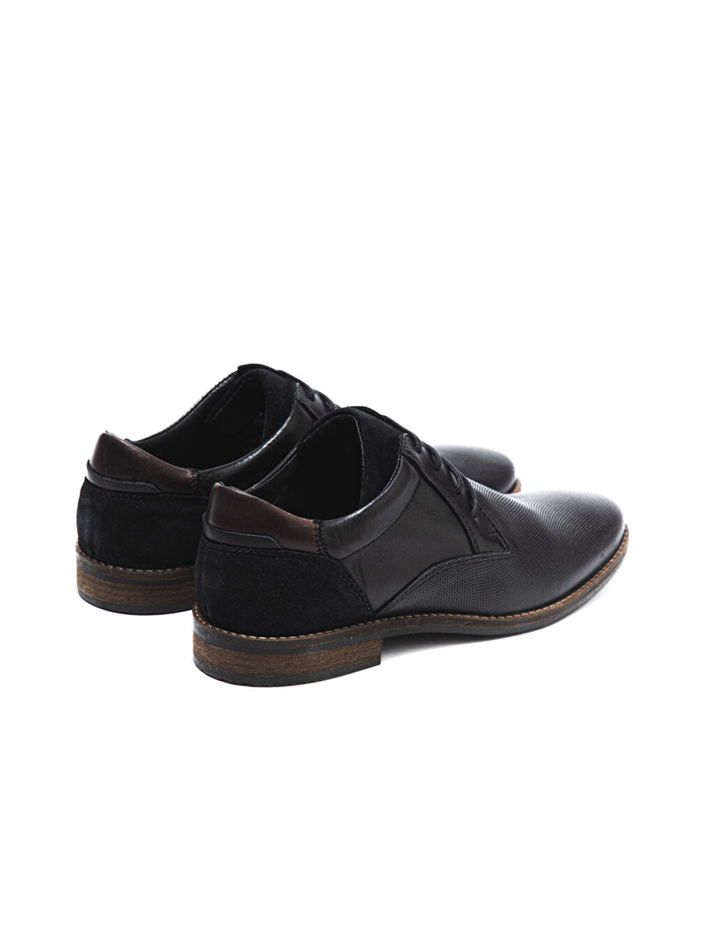 Siyah Erkek Oxford ( Klasik) 1154/A 011 WK-John May Orkut Suede Black-3