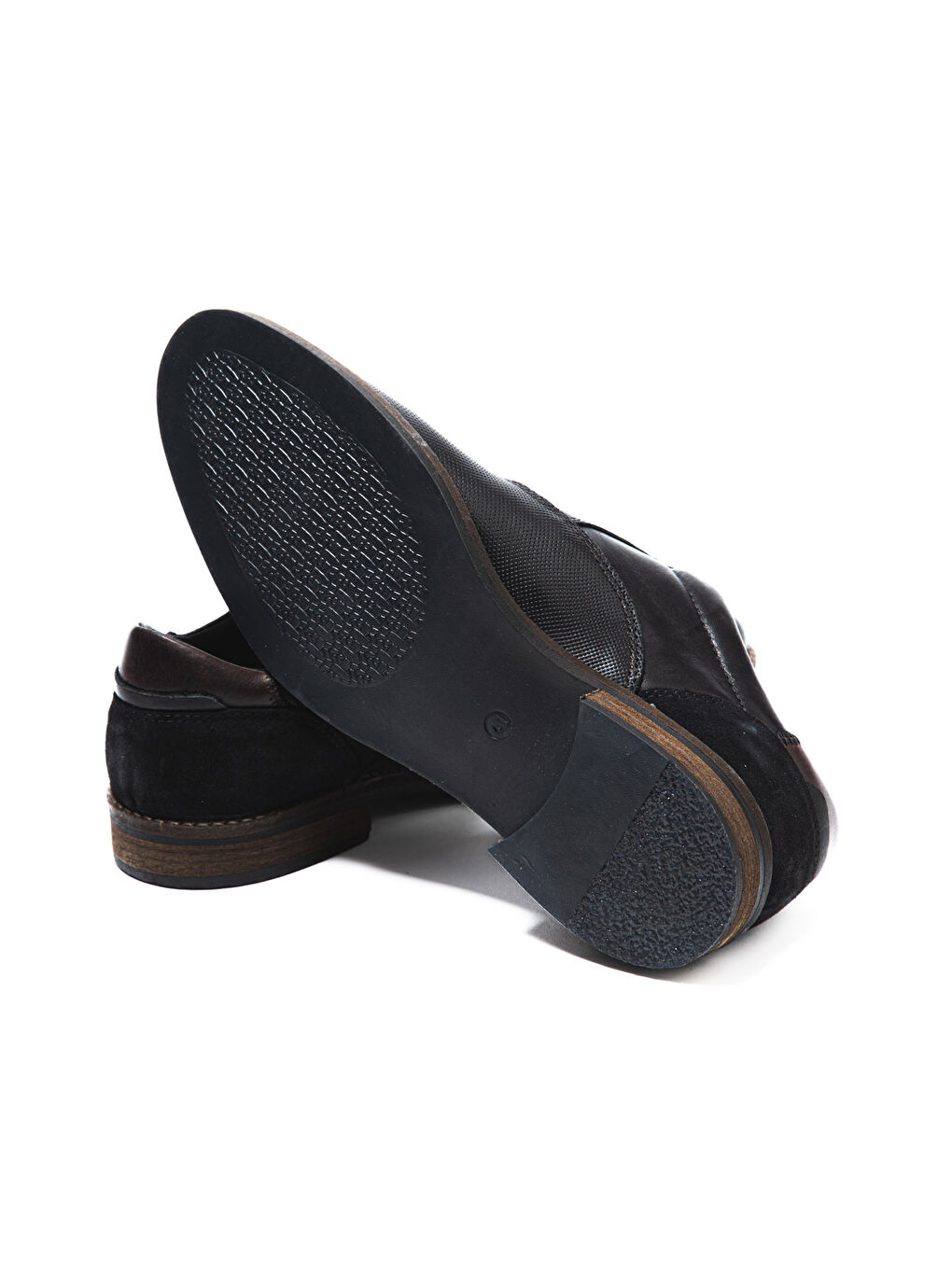 Siyah Erkek Oxford ( Klasik) 1154/A 011 WK-John May Orkut Suede Black-4