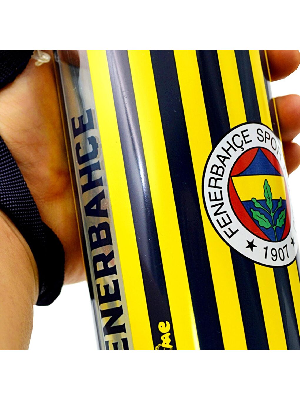 Fenerbahçe Lacivert Çubuk Desenli Plastik Matara 500 ml Lacivert (24791) - 3