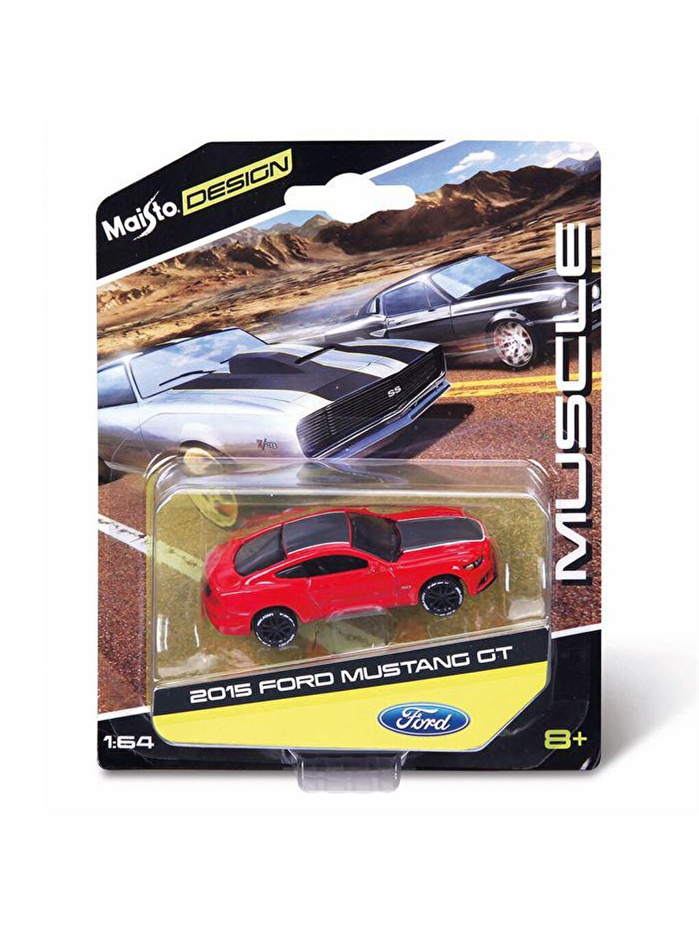 Maisto Karışık 2015 Mustang GT Oyuncak Araba 1:64 - Kırmızı