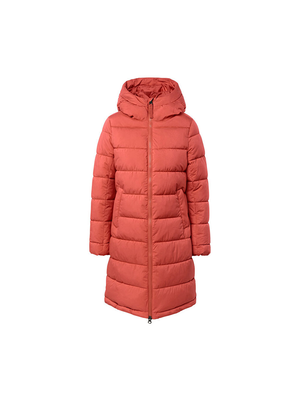 Kadın Kapitone Mont, , Turuncu-2