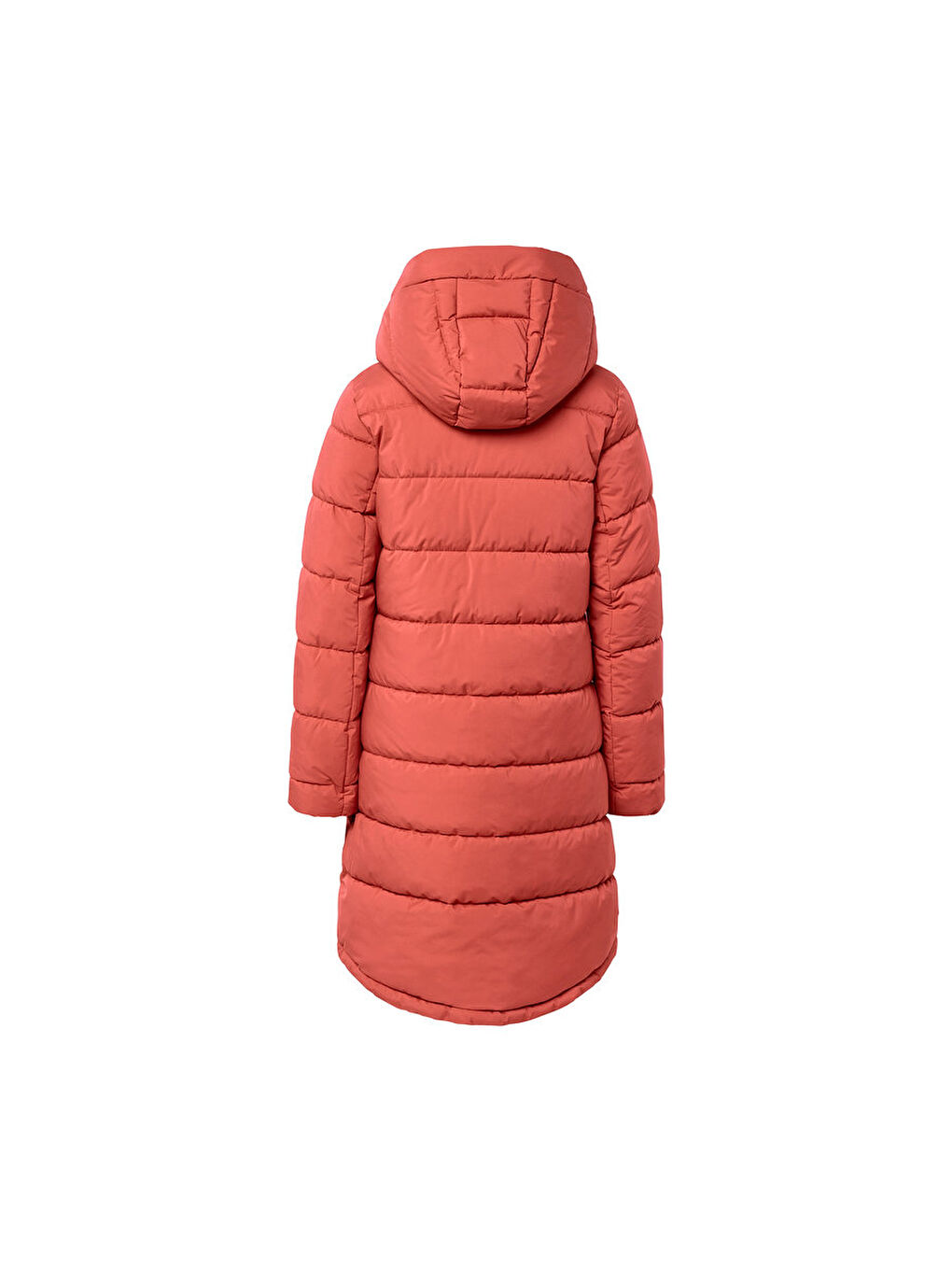 Kadın Kapitone Mont, , Turuncu-3