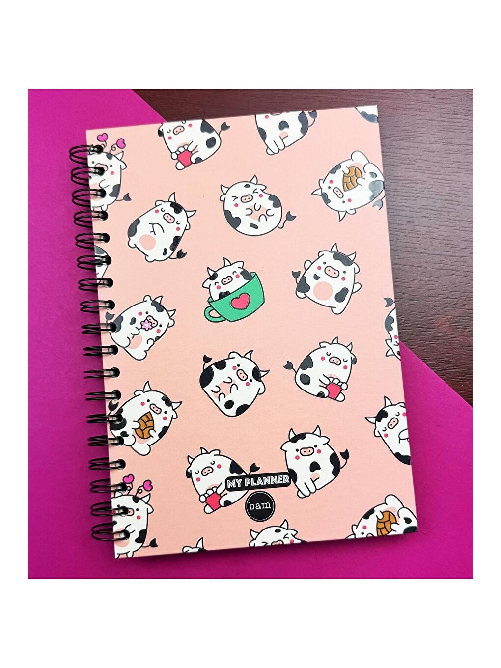 Sevimli İnek Tasarımlı Konuşan Ajanda-1