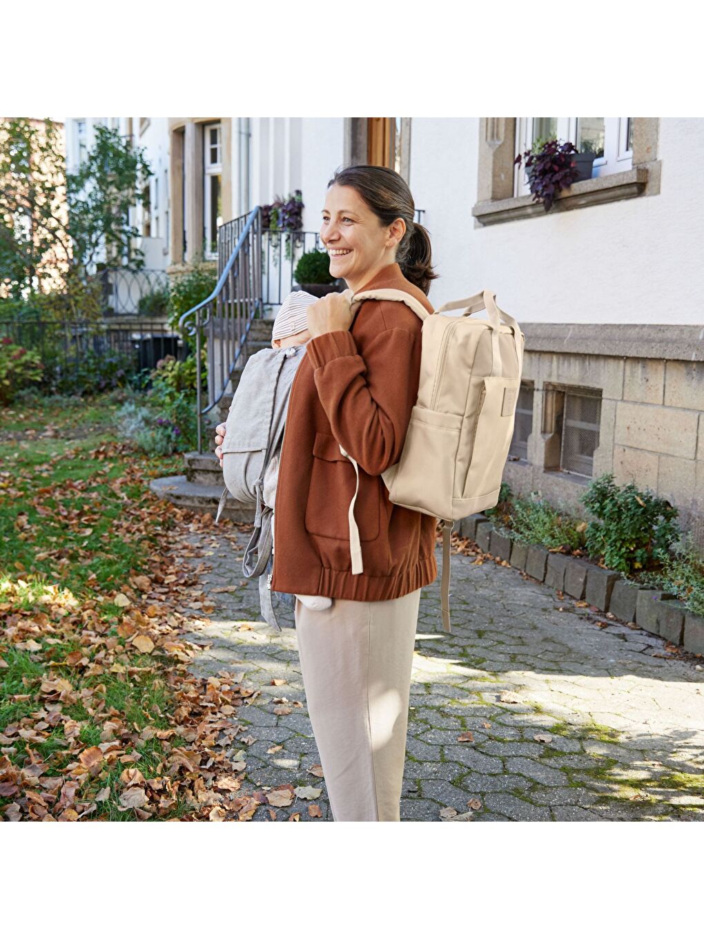 Vividal Bebek Bakım Sırt Çantası Humus-7