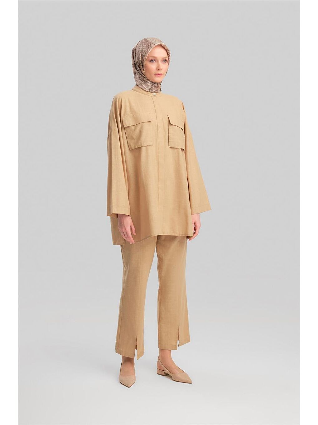 Seyyar Manşetli Takım 24Y6818 Bej-2