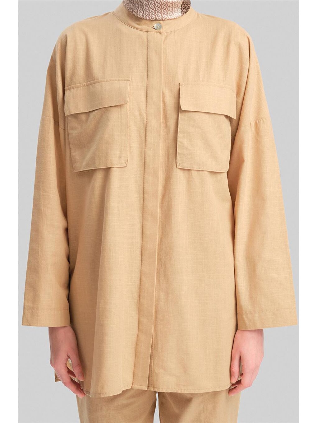 Seyyar Manşetli Takım 24Y6818 Bej-4