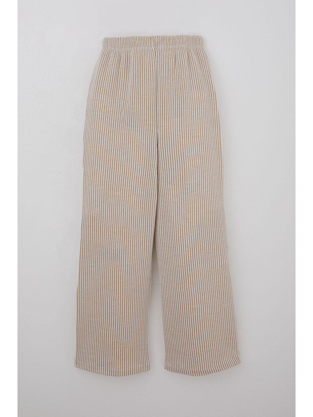 Kız Çocuk Pantolon Çizgili Bağcık Aksesuarlı Beli Lastik Detaylı Karışık Renk (8-10 Yaş)-2