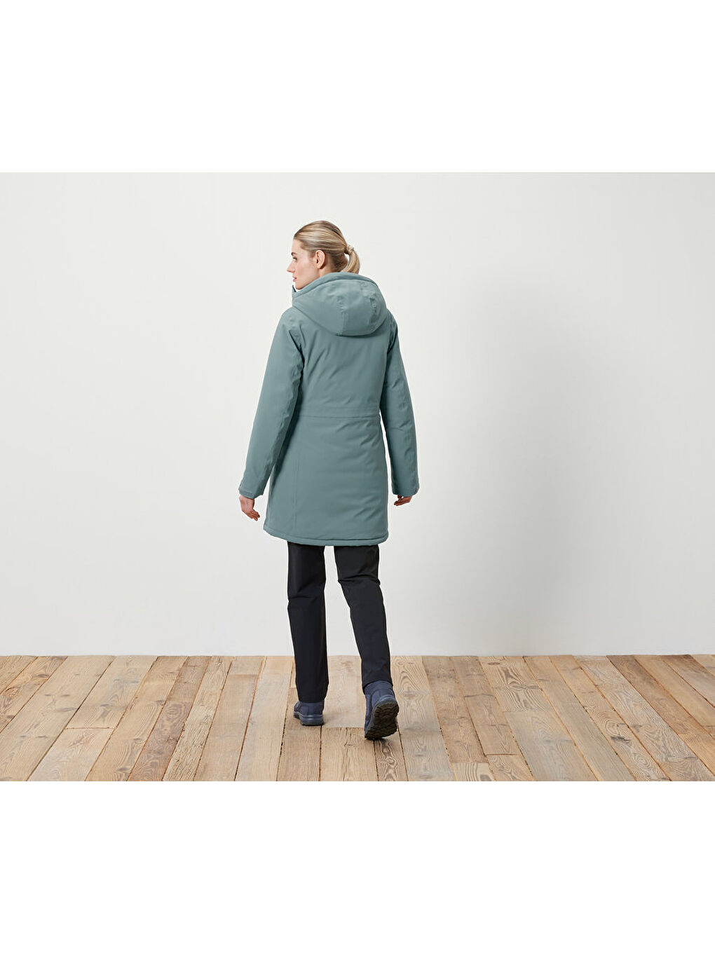 Kadın Termal Manto, Yeşil-3