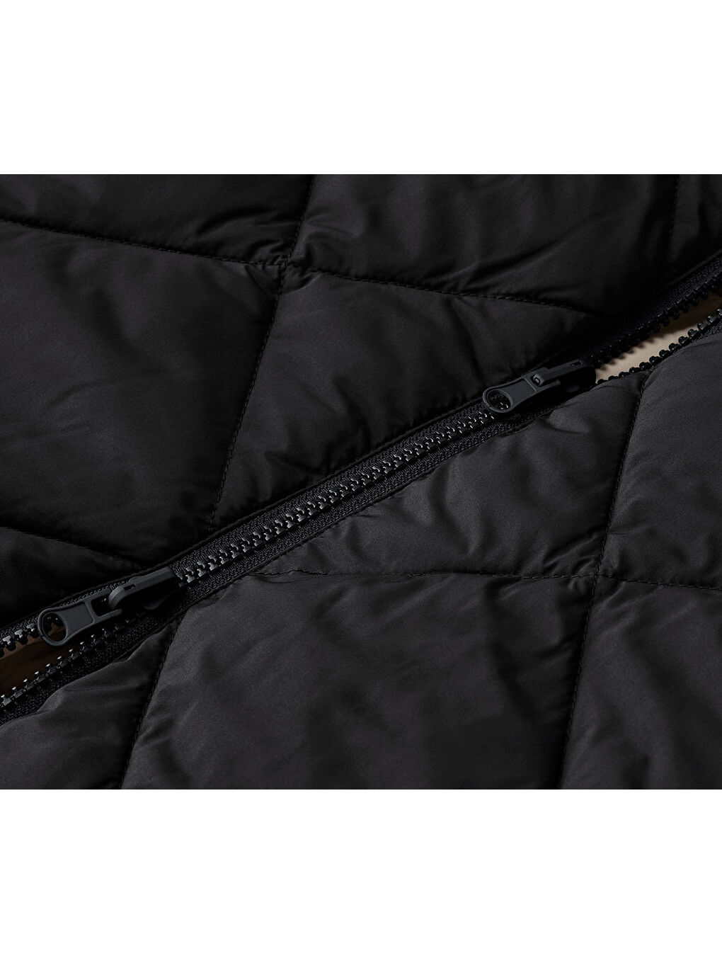 Siyah Kadın Manto, Kapitone, Uzun-8