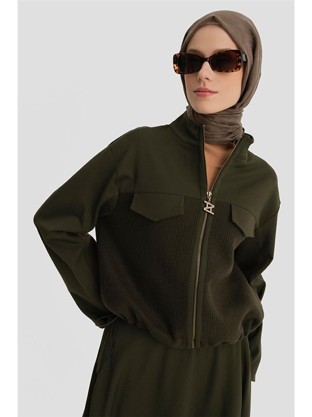 Triko Mixli Takım 24K6908 Haki-2