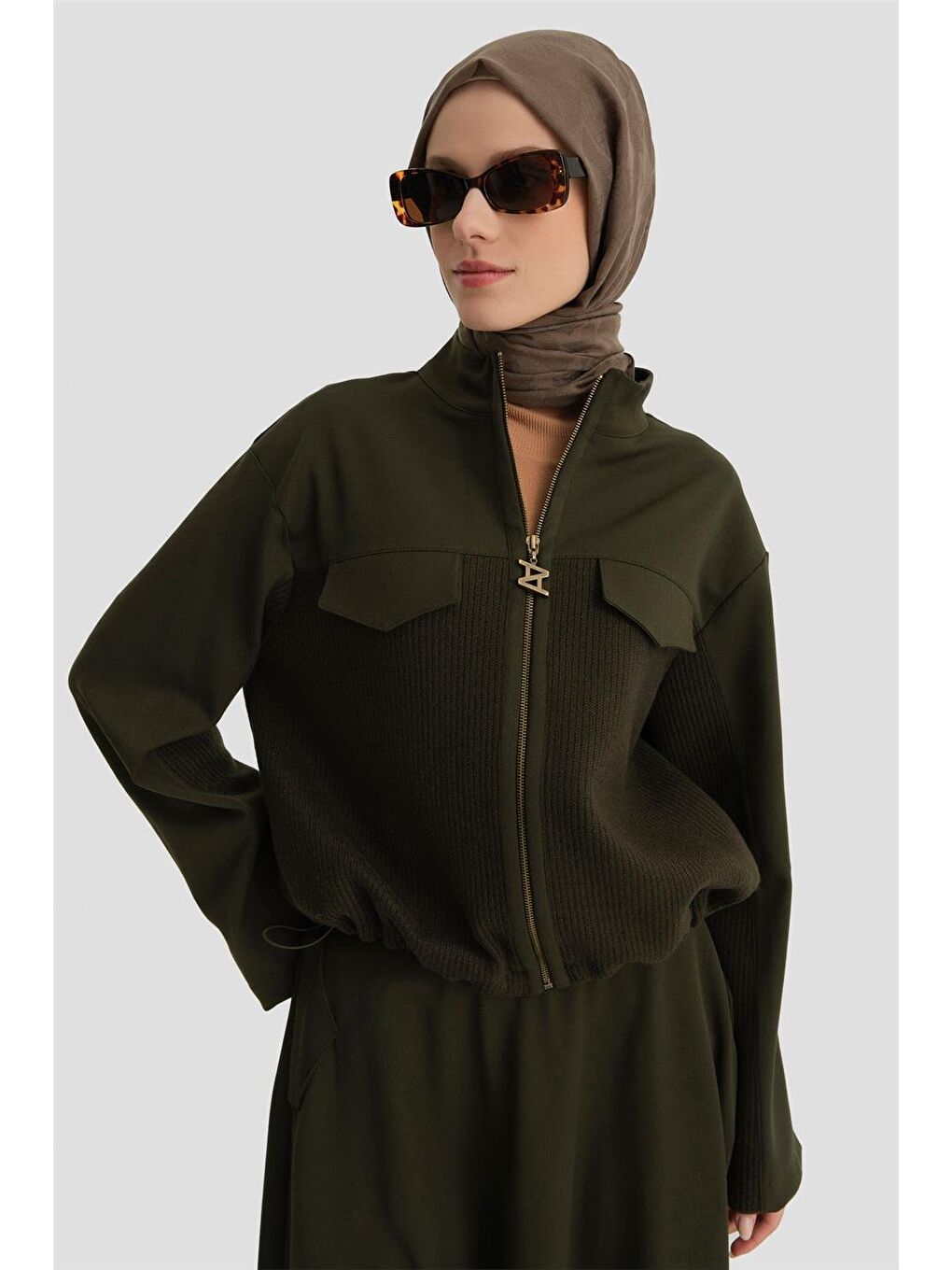 Triko Mixli Takım 24K6908 Haki-3