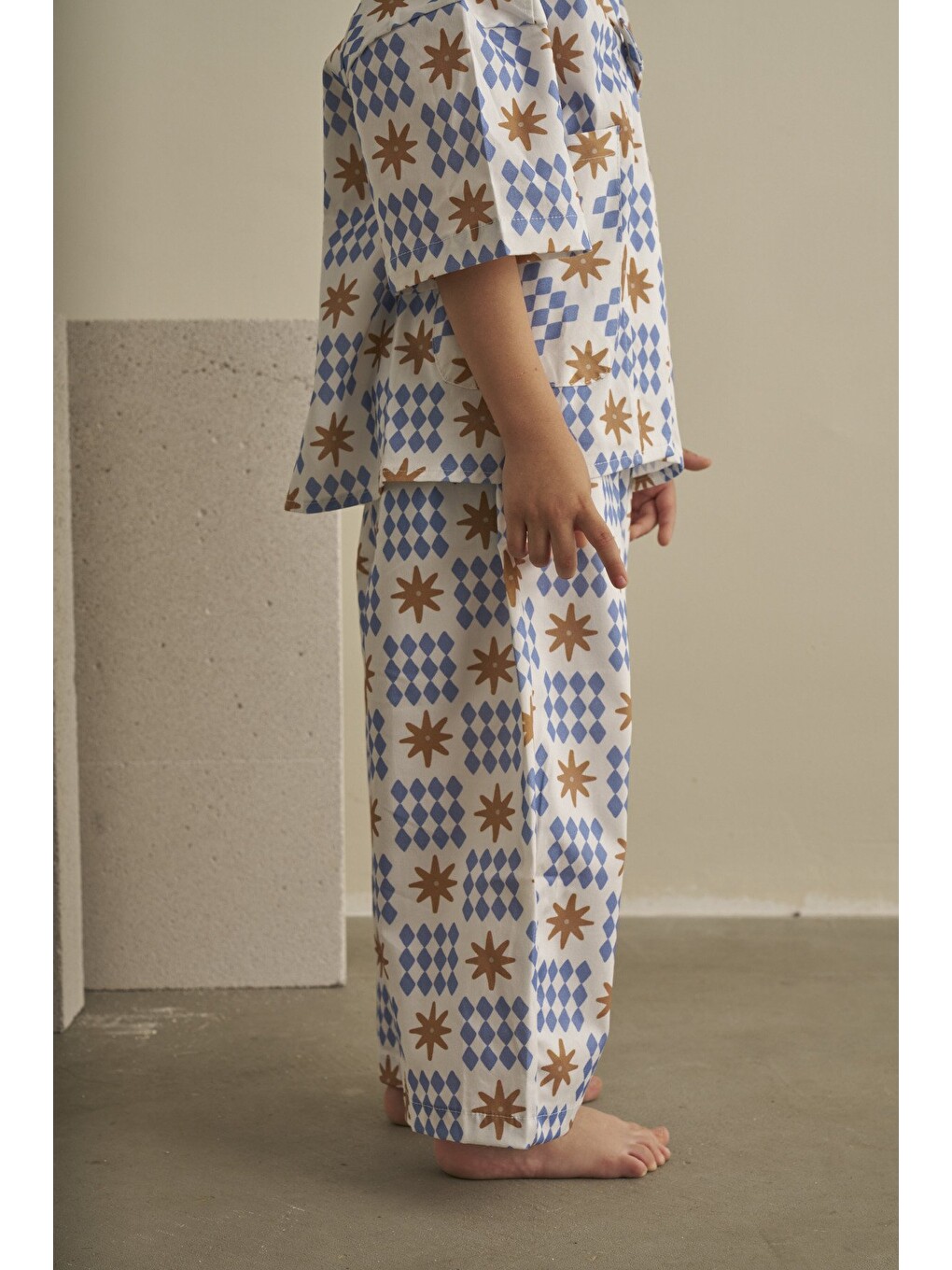 Mavi Color Parade Gabardin Pantolonlu Takım-4