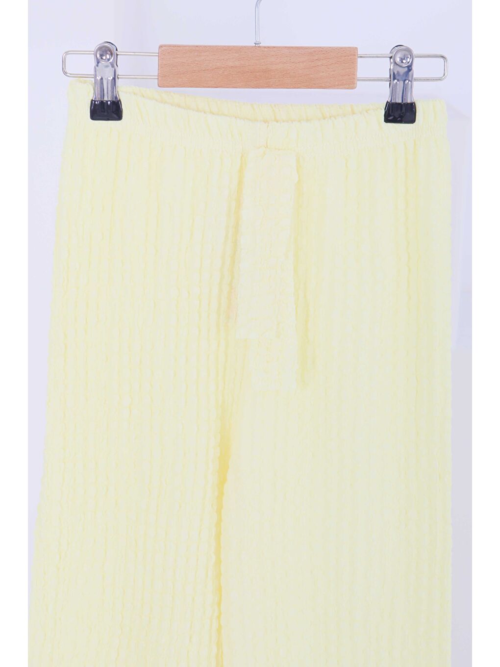 Sarı Kız Çocuk Sari Beli Lastikli Pantolon - 27447-1