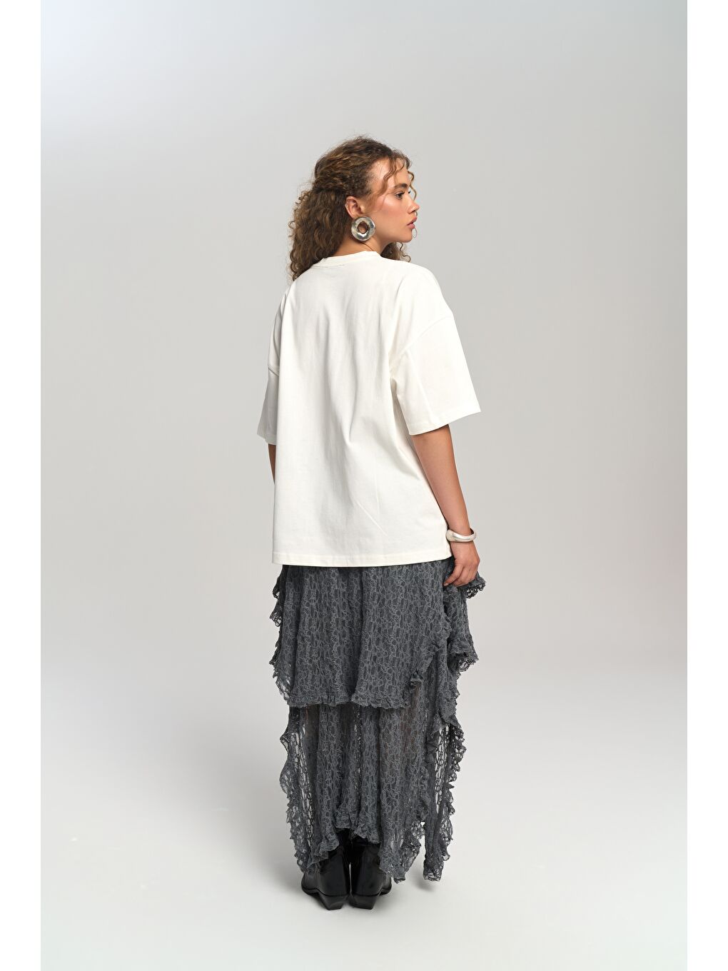 Butter Oversize Beyaz T-Shirt-3